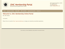 Tablet Screenshot of jsmcmember.org
